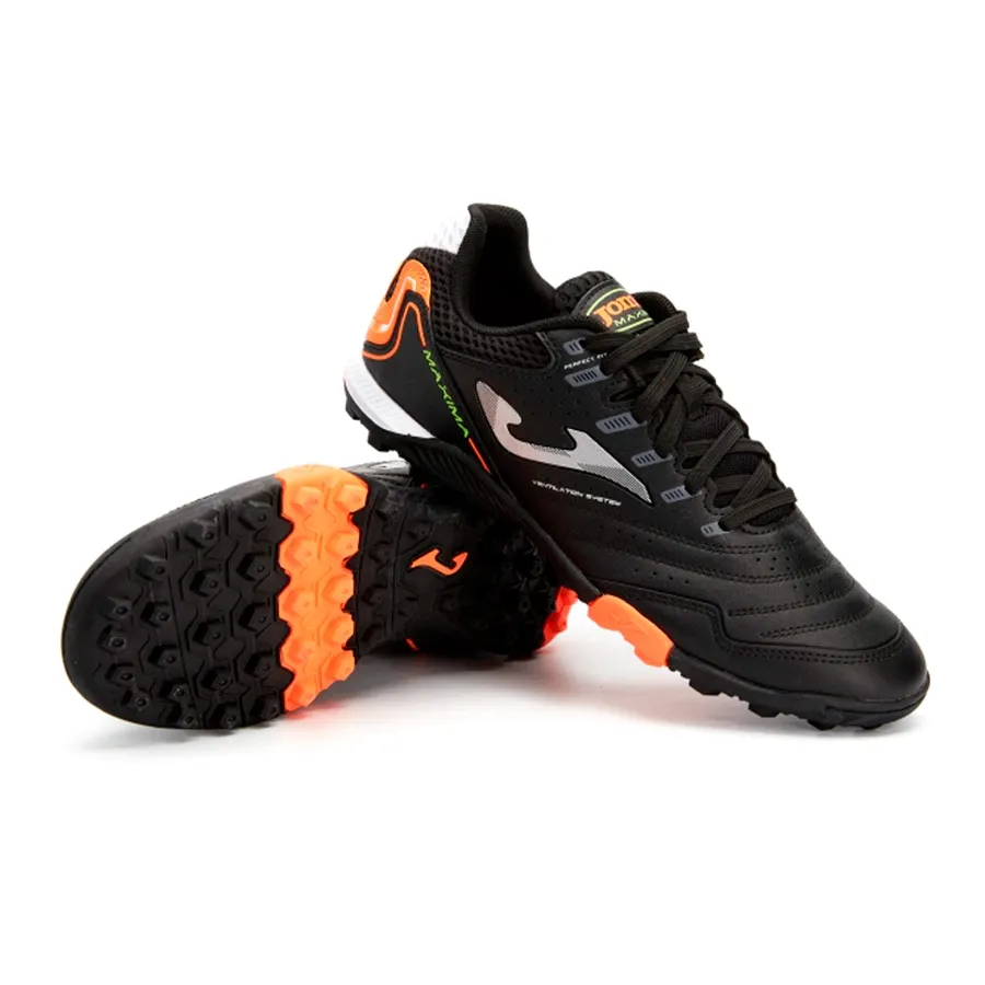 Imagen 3 de 7 de Botines Joma F5 Maxima Tf-NEGRO/NARANJA/PLATA