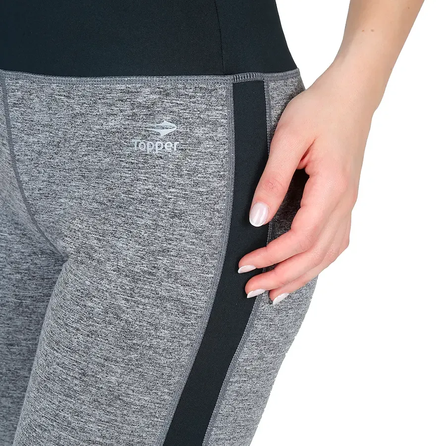 Imagen 4 de 6 de Calza Topper Cuts III-GRIS/NEGRO