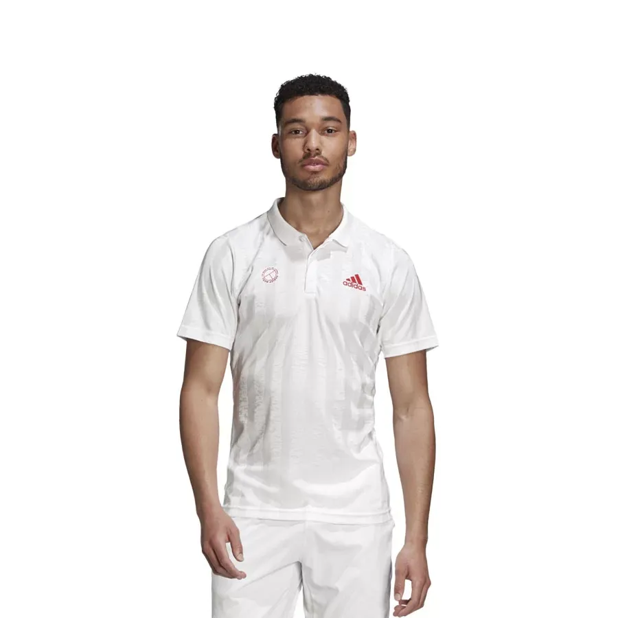 Imagen 0 de 6 de Remera adidas De Tenis Freelift Engineered-BLANCO/ROJO
