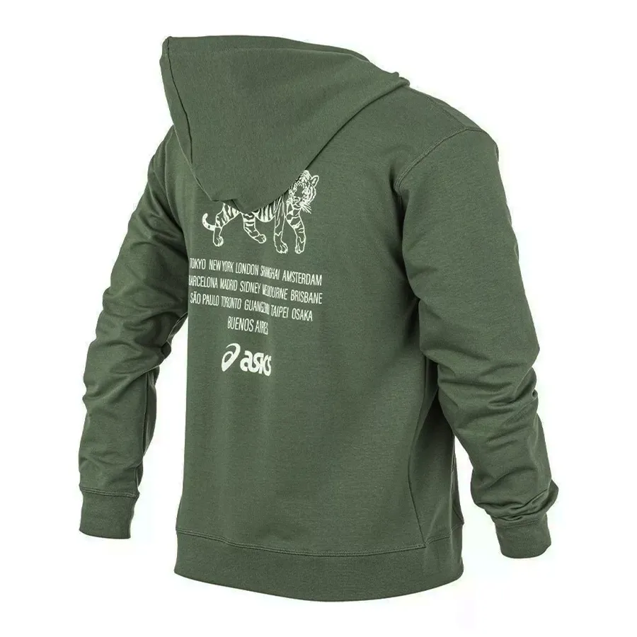 Imagen 1 de 2 de Campera Asics Tiger-VERDE MILITAR