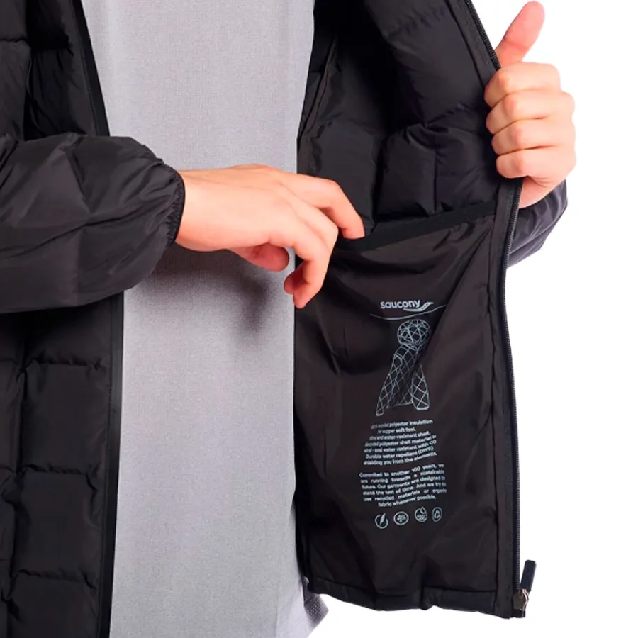 Imagen 3 de 4 de Campera Saucony Surge D-Heat-NEGRO