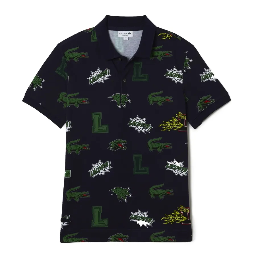 Imagen 0 de 4 de Remera Lacoste Holiday Con Estampado-MARINO/VERDE