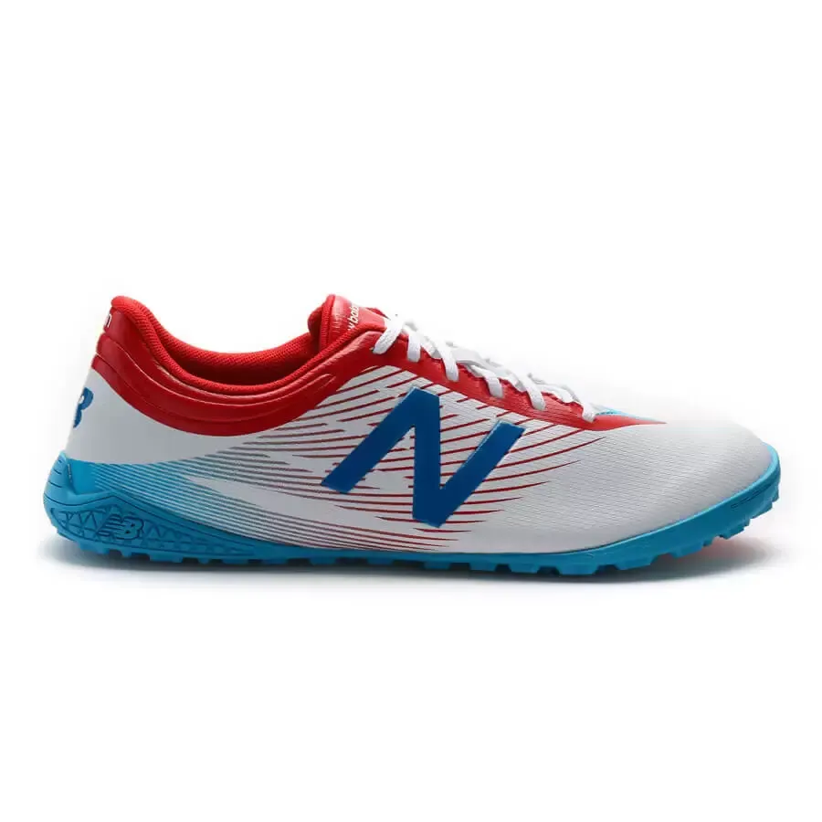 Imagen 4 de 5 de Botines New Balance Visaro Control Tf-BLANCO/ROJO/AZUL