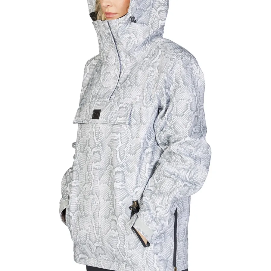 Imagen 1 de 9 de Buzo Dc Snow Prism Ss Anorak-BLANCO/VERDE