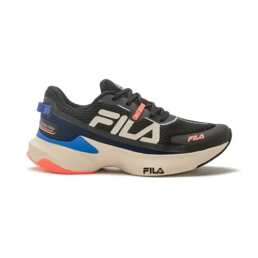 Imagen 4 de 5 de Zapatillas Fila Recovery Mujer-NEGRO/SALMON/AZUL