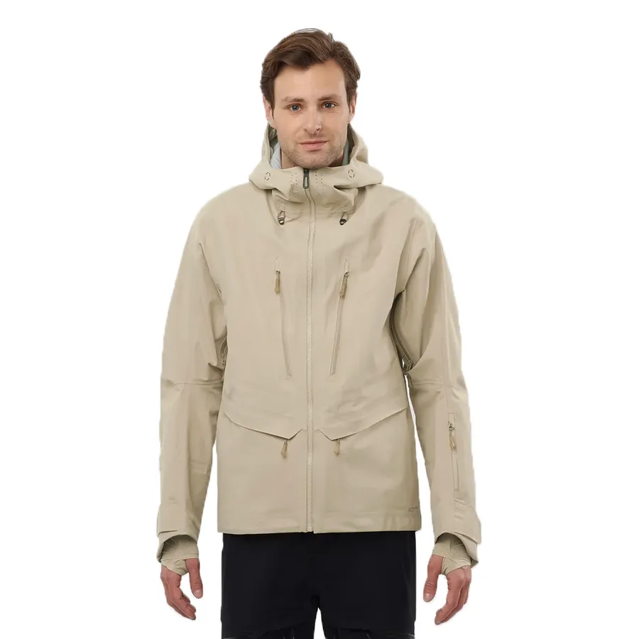 Imagen 3 de 6 de Campera Salomon Qst 3L Shell-BEIGE