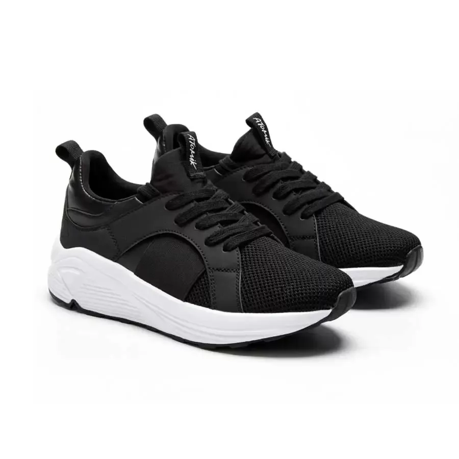 Imagen 1 de 3 de Zapatillas Atomik Casual Cordon Keops-NEGRO/BLANCO