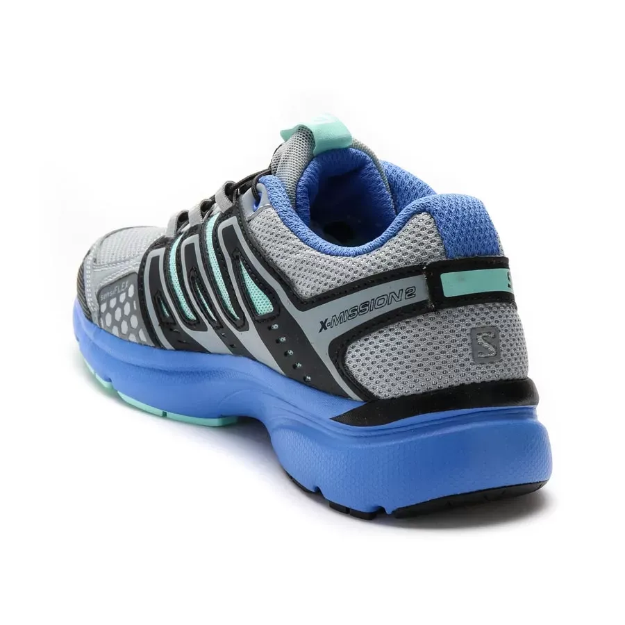 Imagen 2 de 4 de Zapatillas Salomon X Mission 2 W-GRIS/NEGRO/CELESTE