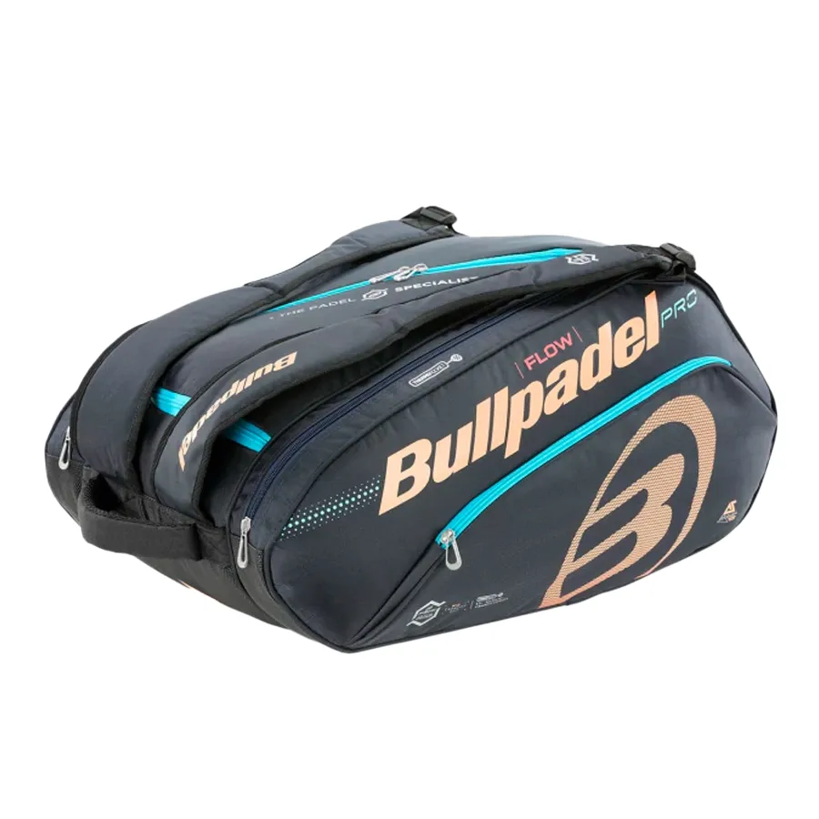 Imagen 0 de 3 de Paletero Bullpadel Flow-NEGRO/SALMON