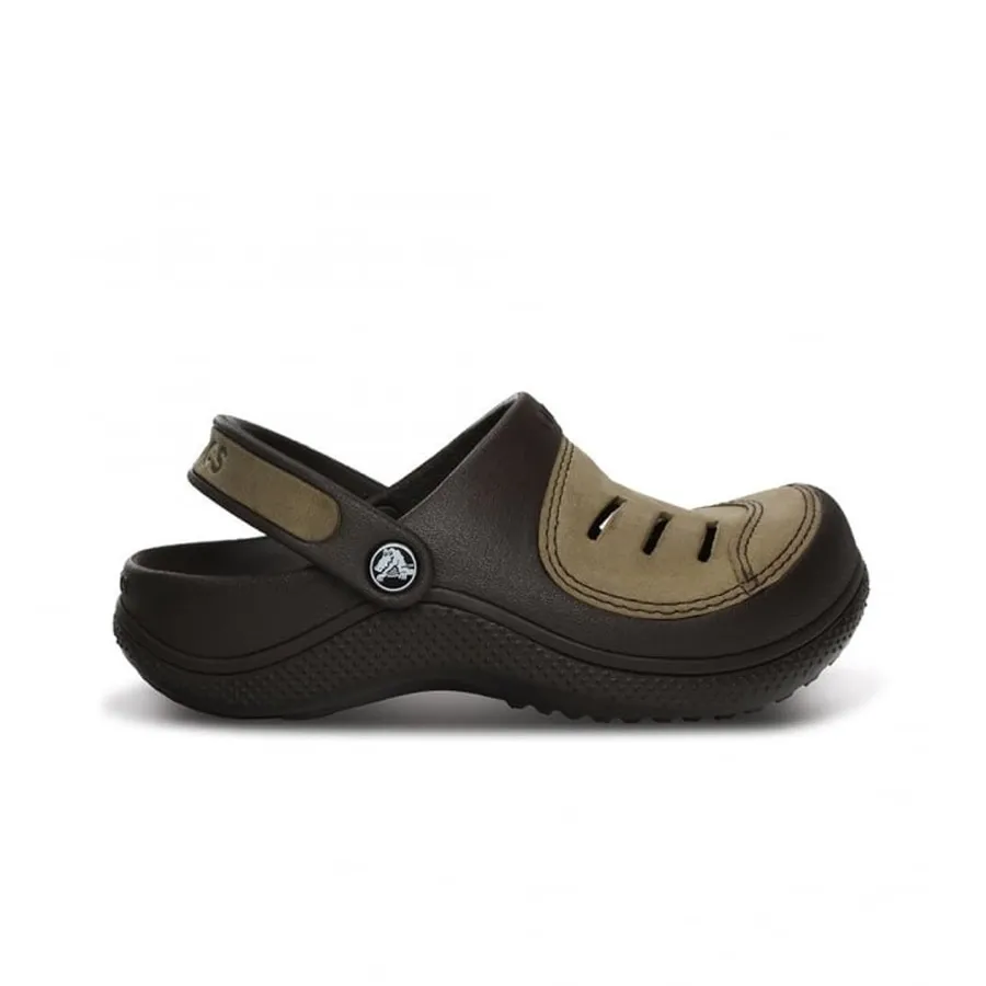Imagen 0 de 3 de Ojotas Crocs Yukon Clog Kids-MARRON/KHAKI