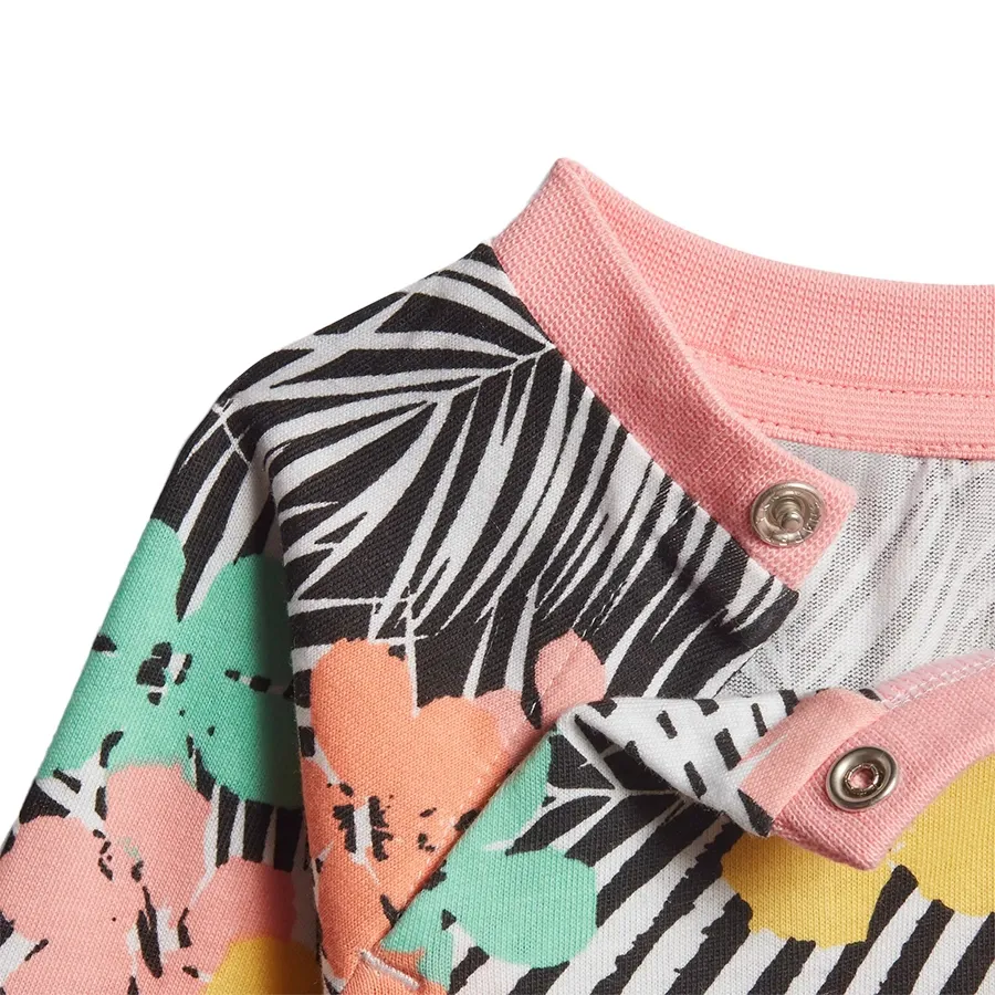 Imagen 5 de 6 de Conjunto adidas originals Bebe Jumpsuit Ls-NEGRO/MULTICOLOR