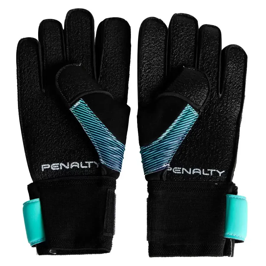 Imagen 1 de 2 de Guantes Penalty Delta Astro Training-NEGRO/TURQUESA/VERDE