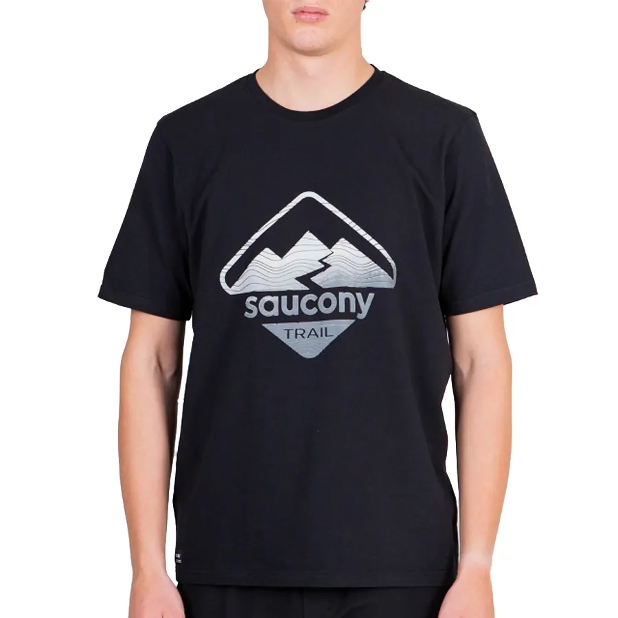 Imagen 4 de 5 de Remera Saucony Recovery Trail-NEGRO/GRIS