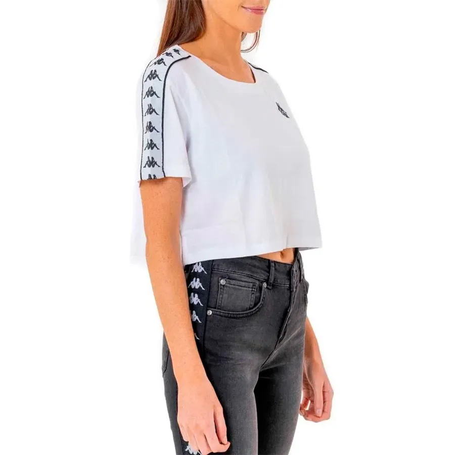 Imagen 0 de 5 de Remera Kappa 222 Banda Apua-BLANCO/NEGRO