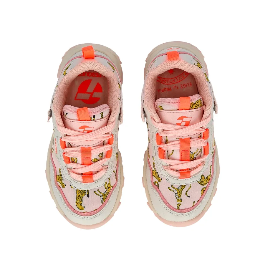 Imagen 3 de 6 de Zapatillas Topper Ever Kids X Pesqueira-ROSA/CORAL FLUOR/BLANCO