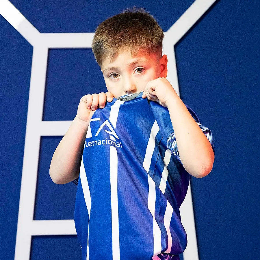 Imagen 4 de 7 de Conjunto Fiume Sport Tripack Godoy Cruz Kids 2025-AZUL/BLANCO