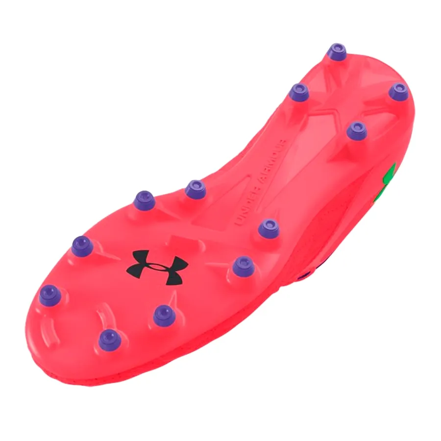 Imagen 5 de 6 de Botines Under Armour Magnetico Select 3.0-CORAL/VERDE FLUOR