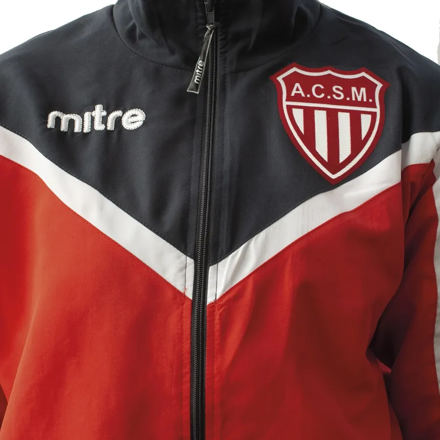 Imagen 3 de 5 de Conjunto Mitre Track San Martin Mza Ad-GRAFITO/ROJO