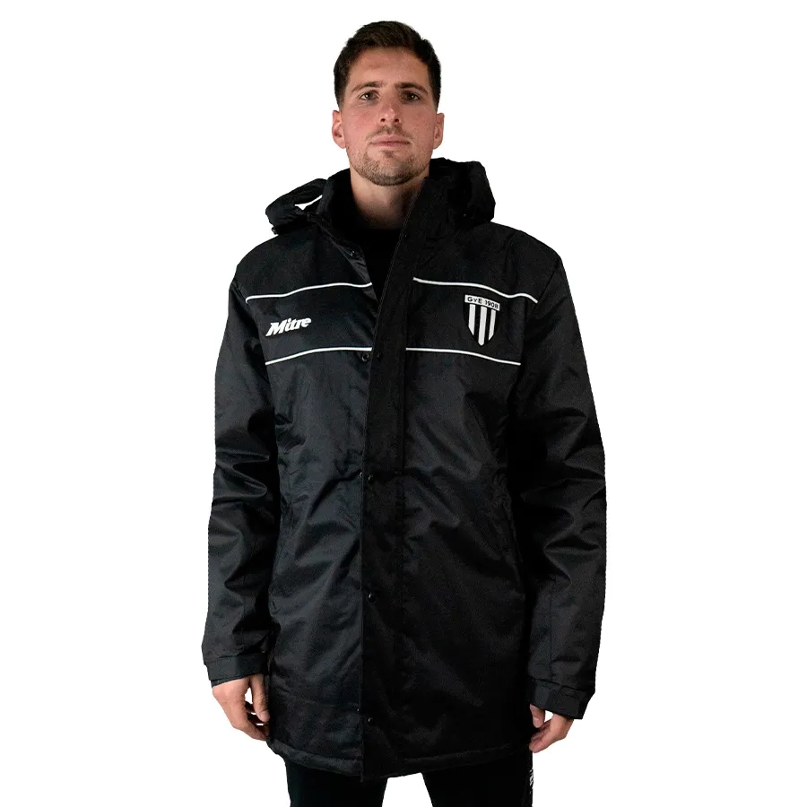 Imagen 0 de 9 de Campera Mitre de Abrigo Gimnasia y Esgrima 25-NEGRO/BLANCO