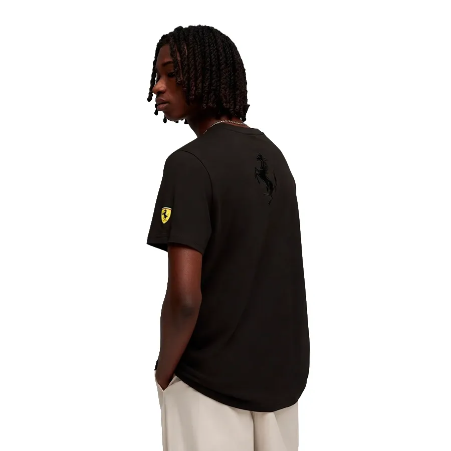 Imagen 1 de 4 de Remera Puma Ferrari Tonal Shield Tee-NEGRO