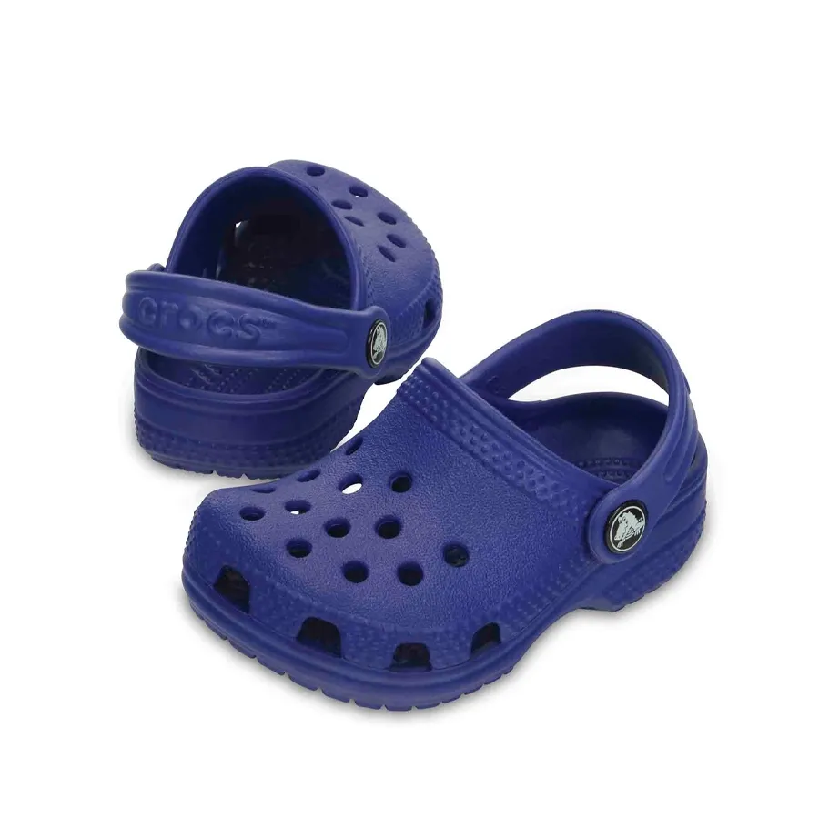 Imagen 1 de 5 de Ojotas Crocs Littles Cerulean-AZUL