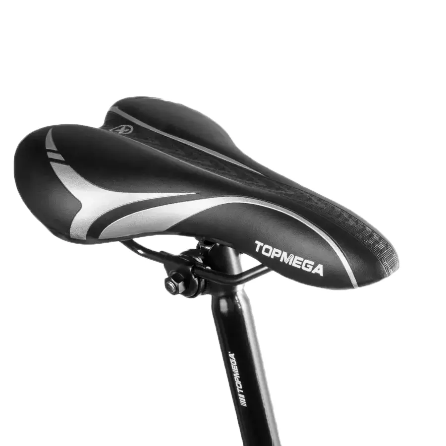 Imagen 2 de 7 de Bicicleta Mtb TopMega Sunshine R29 21 V F. Disco-NEGRO/AMARILLO