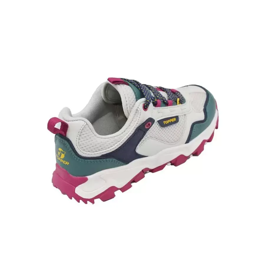 Imagen 1 de 4 de Zapatillas Topper Ever Kids-GRIS/VERDE/MARINO