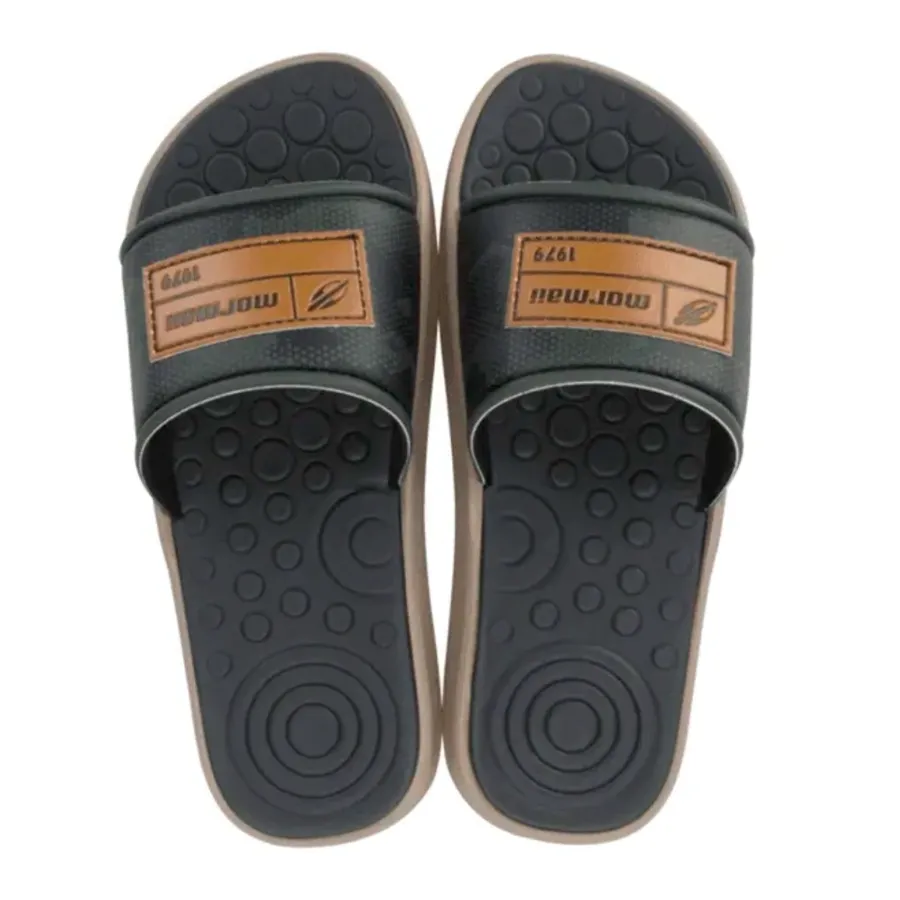 Imagen 0 de 3 de Ojotas Mormaii Quiver Pro Slide-BEIGE/VERDE/NEGRO