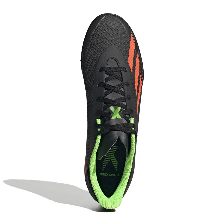 Imagen 4 de 7 de Botines adidas X Speedportal 4 Tf-NEGRO/NARANJA/VERDE FLUOR