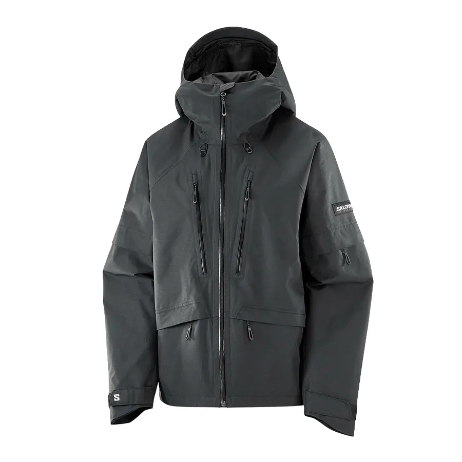 Imagen 2 de 5 de Campera Salomon Venom Full Zip-NEGRO
