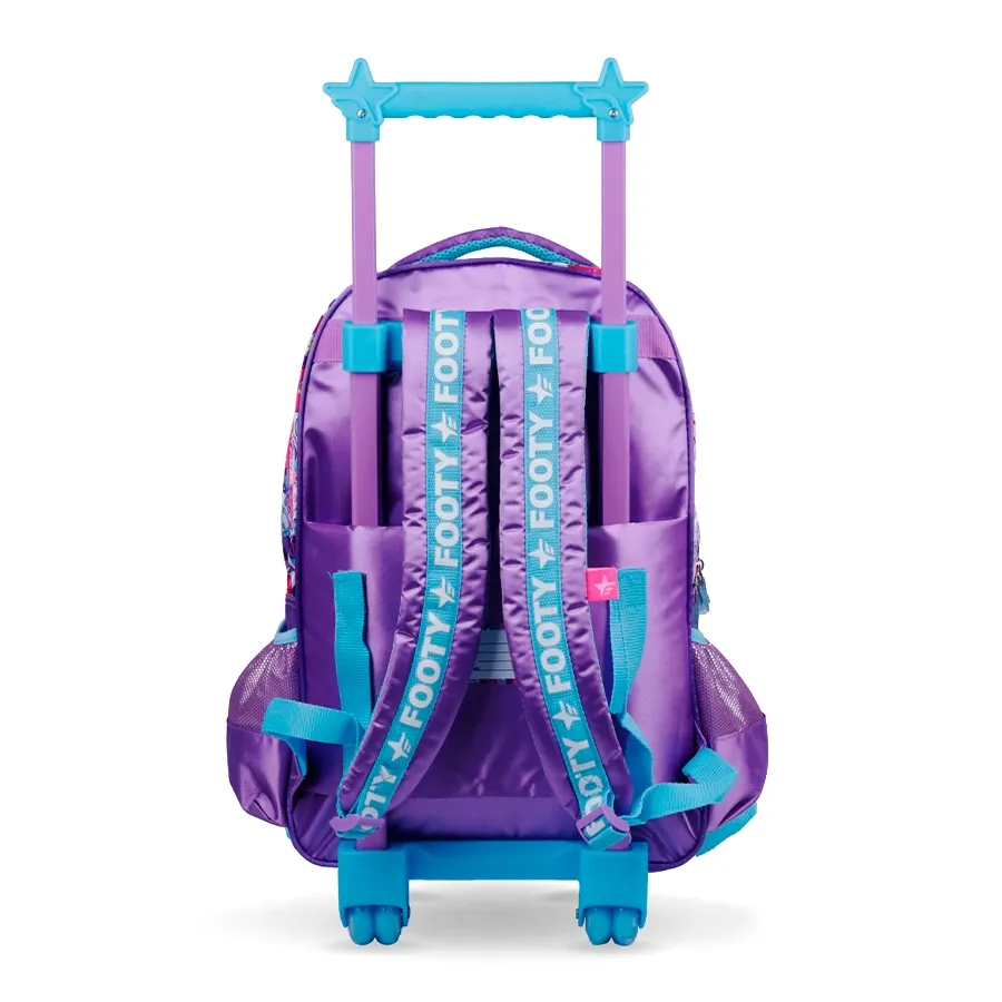 Imagen 2 de 9 de Mochila Footy Carro 18" Luz Music Life-LILA