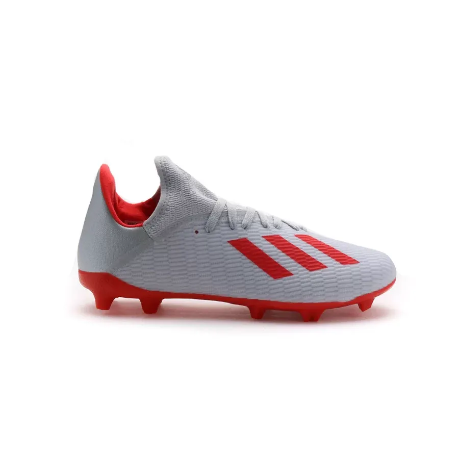 Imagen 4 de 5 de Botines adidas X 19.3 Fg J-GRIS/ROJO