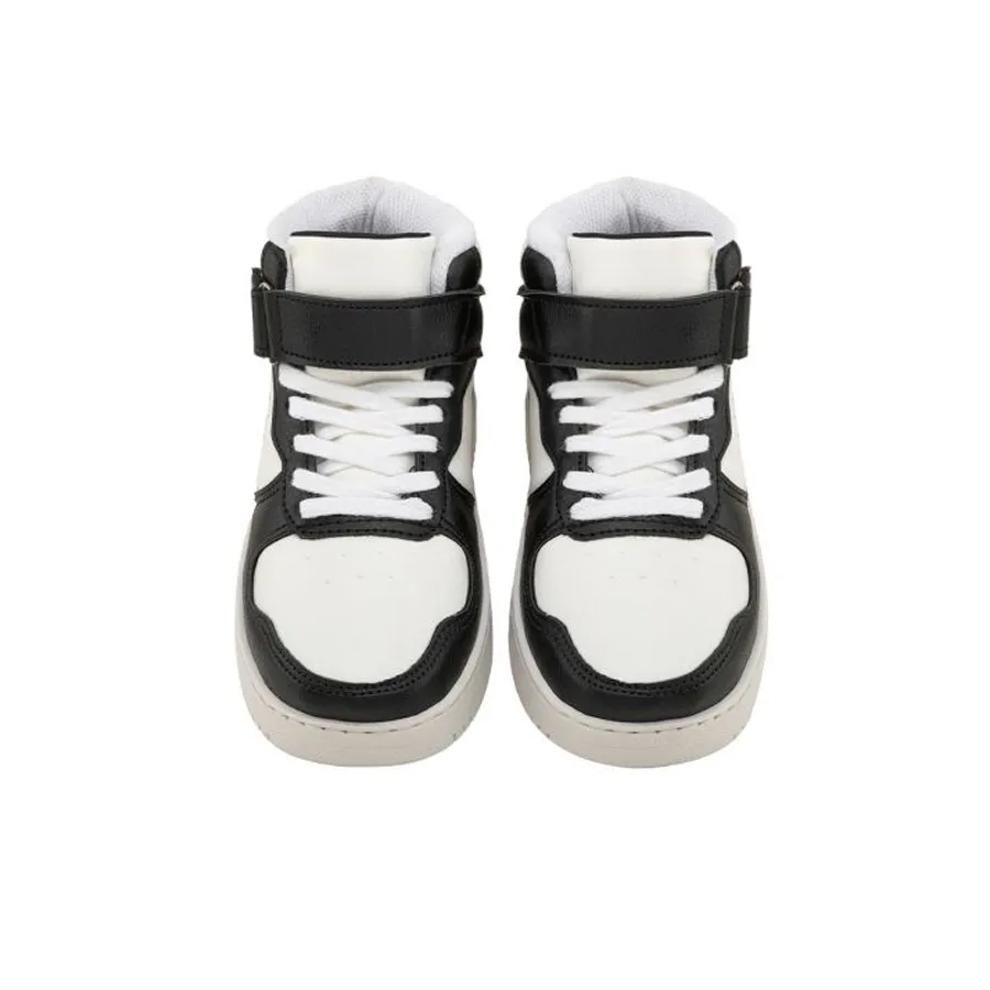 Imagen 2 de 4 de Zapatillas Kappa Logo Linate Mid Velcro kids-BLANCO/NEGRO