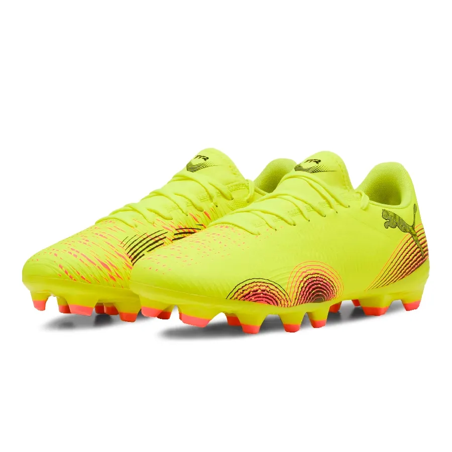 Imagen 1 de 6 de Botines Puma Future 8 play FG/AG-AMARILLO FLUOR/FUCSIA/NEGRO