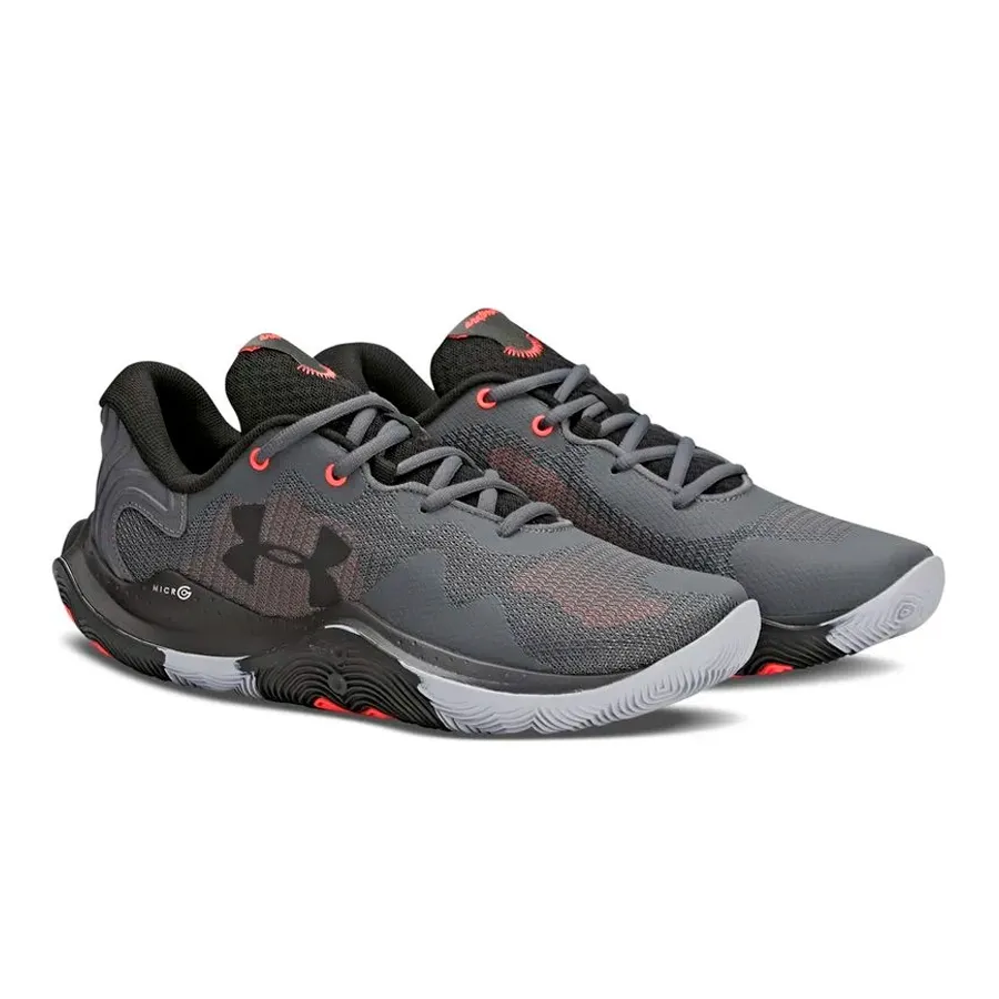 Imagen 2 de 5 de Zapatillas Under Armour Buzzer-GRIS/ROJO