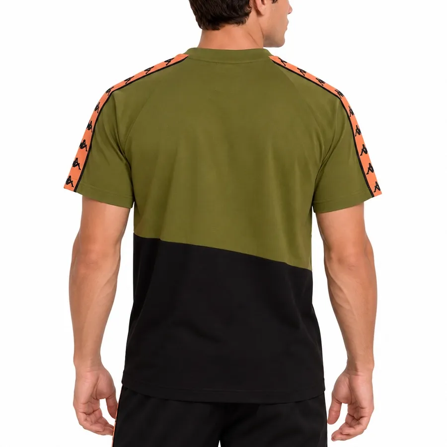 Imagen 1 de 3 de Remera Kappa 222 Banda Baldwin-VERDE/NEGRO/NARANJA
