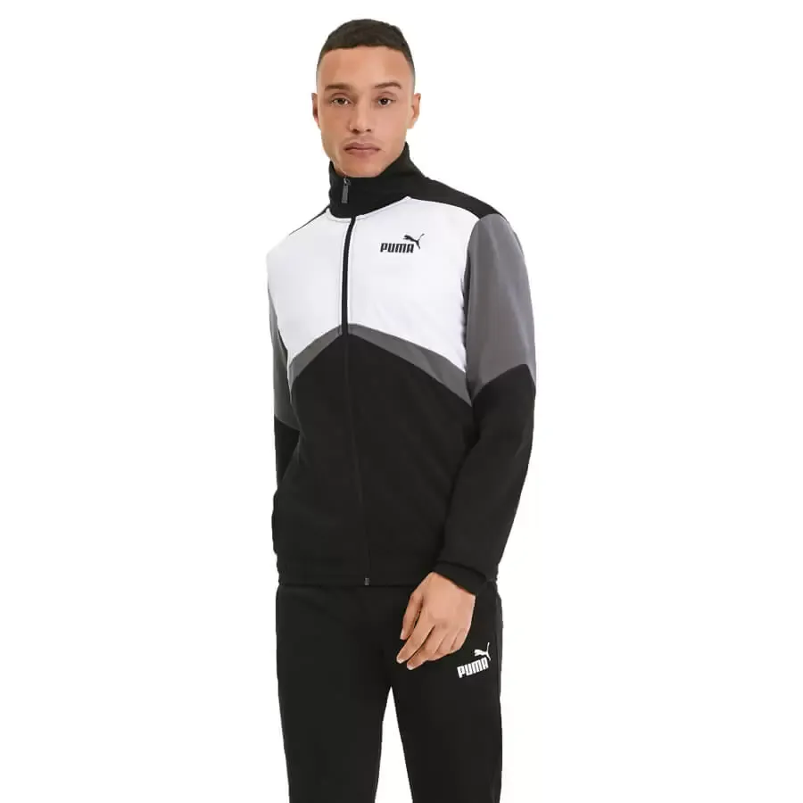 Imagen 2 de 4 de Conjunto Puma Deportivo Retro Para Hombre-NEGRO/BLANCO