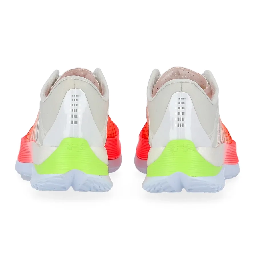 Imagen 2 de 6 de Zapatillas Under Armour Flow Velociti Elite-BLANCO/NARANJA FLUOR