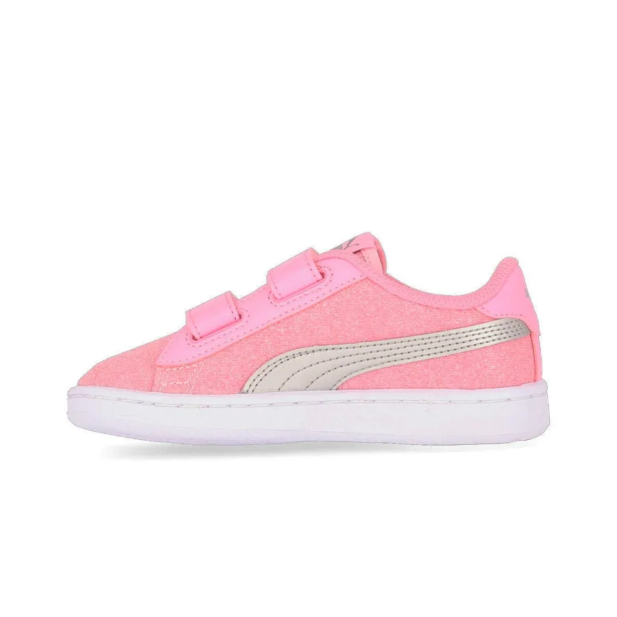 Imagen 1 de 4 de Zapatillas Puma Smash V2 Glitz V Ps-ROSA/PLATA