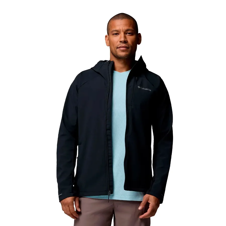 Imagen 2 de 7 de Campera Columbia Trailborne Softshell-NEGRO