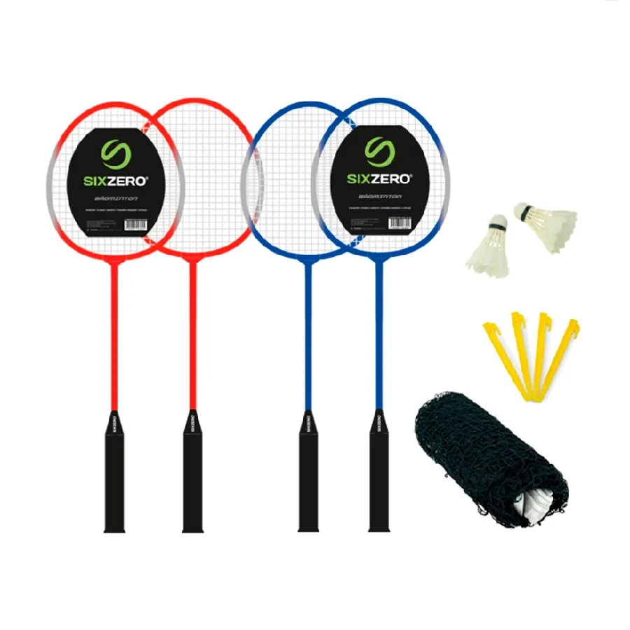 Imagen 0 de 1 de Set Badminton 22 Sixzero-AZUL/ROJO