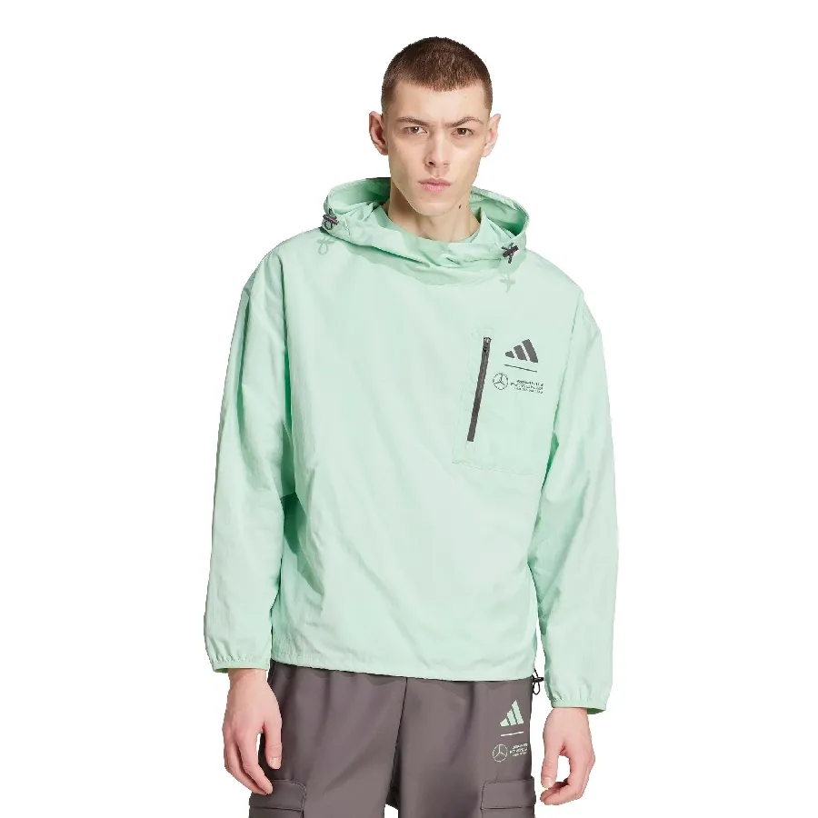 Imagen 0 de 4 de Buzo adidas Tejido Premium Mercedes-VERDE AGUA/GRIS