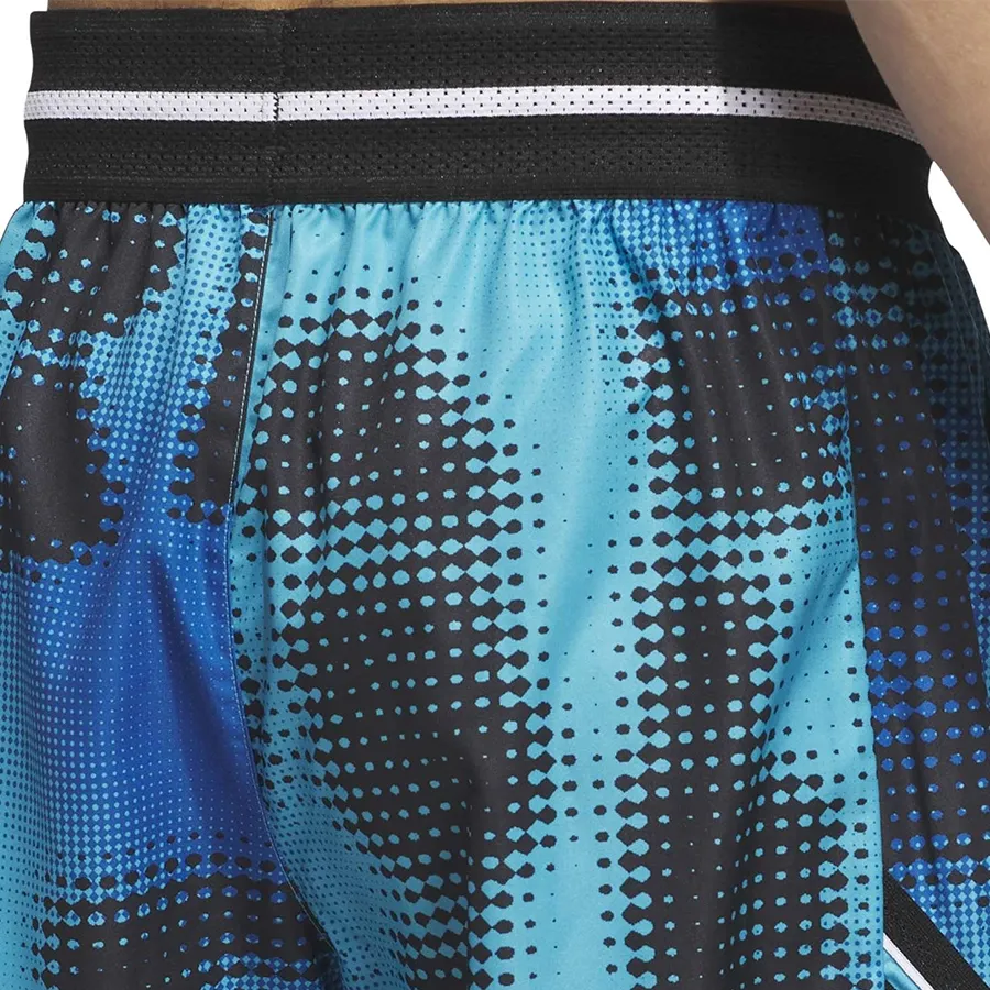 Imagen 4 de 5 de Shorts adidas CrazyLite Aop 3-TURQUESA/NEGRO