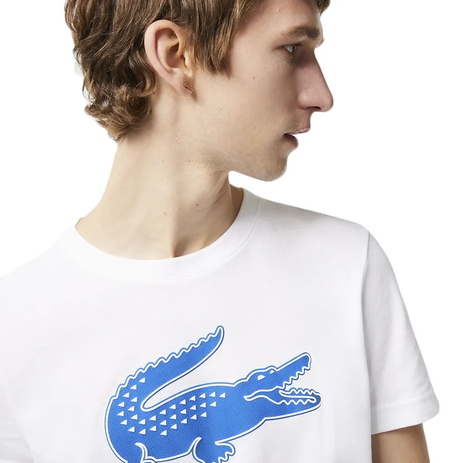 Imagen 4 de 6 de Remera Lacoste -BLANCO/AZUL