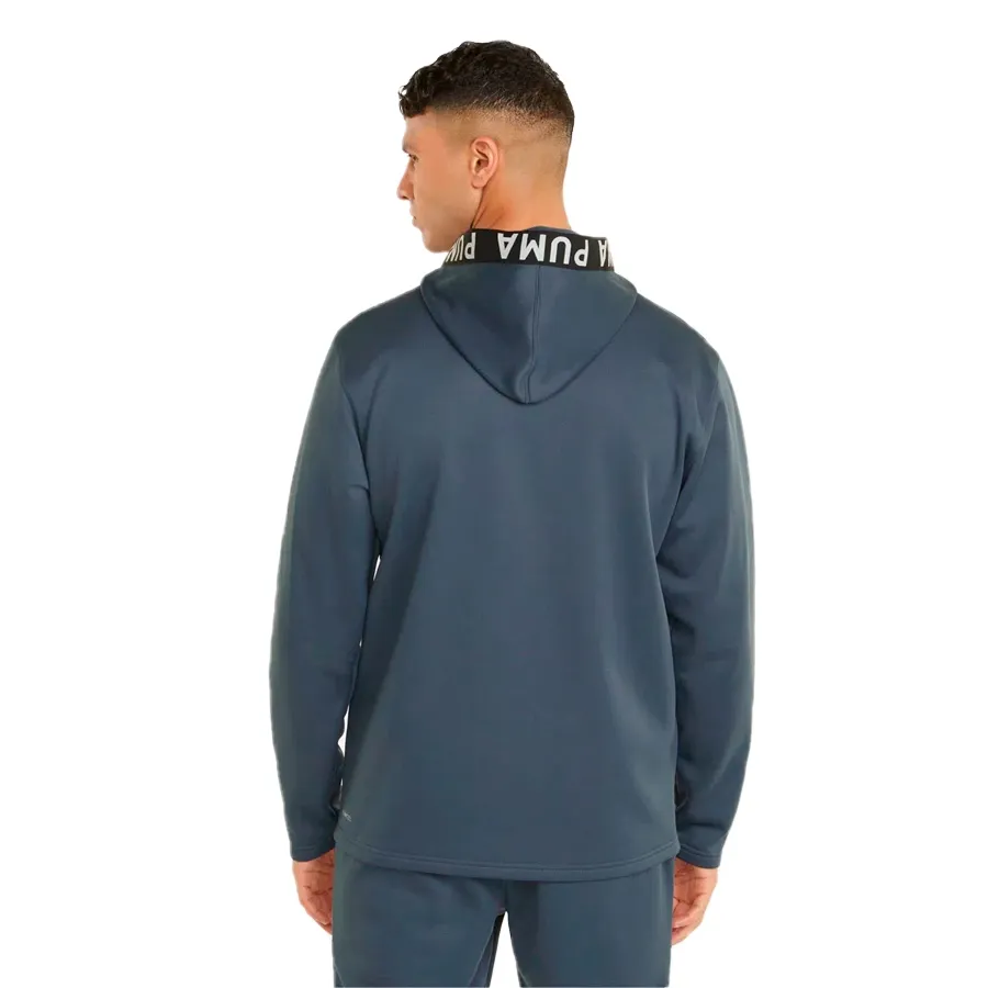 Imagen 3 de 6 de Buzo Puma Train Pwr Fleece-GRAFITO/NARANJA