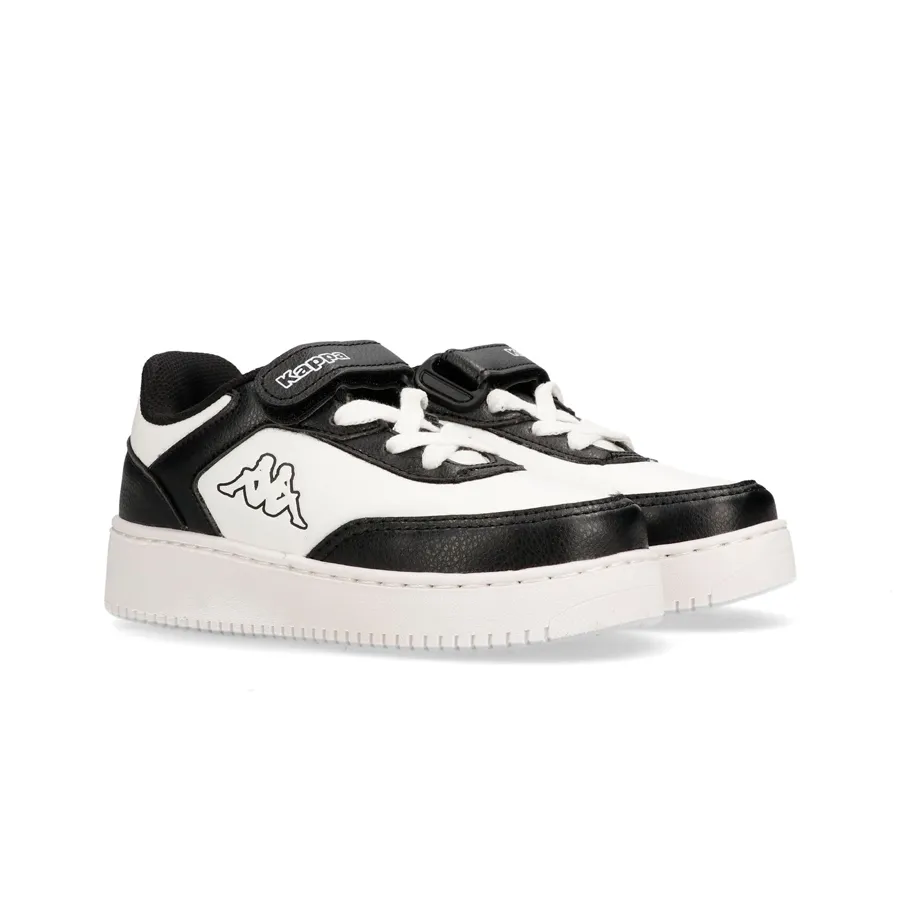 Imagen 1 de 5 de Zapatillas Kappa Logo Linate Velcro Kid-NEGRO/BLANCO