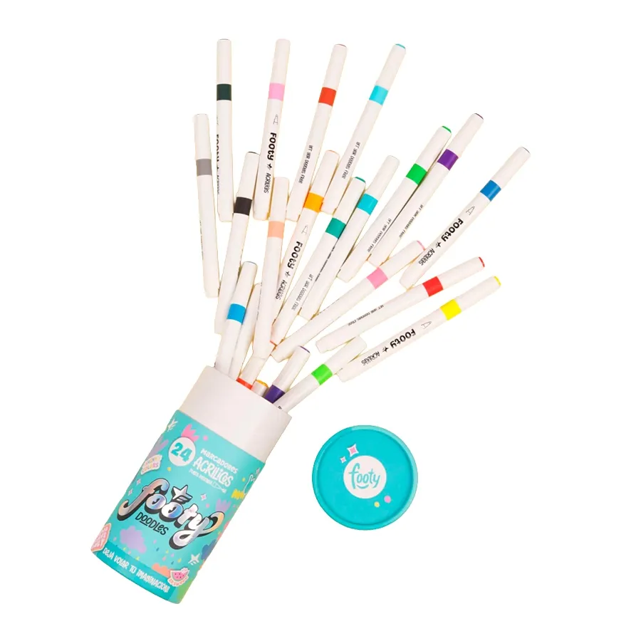 Imagen 3 de 4 de Marcadores Footy Acrilicos x24-MULTICOLOR