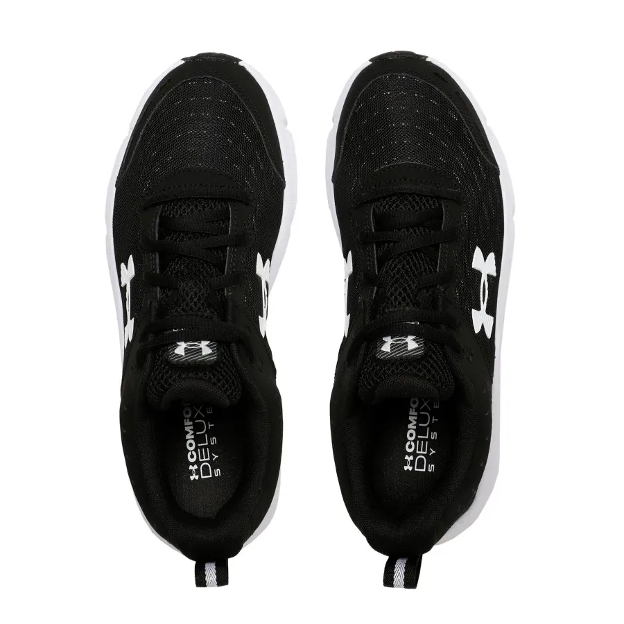 Imagen 3 de 6 de Zapatillas Under Armour Charged Assert 10-NEGRO/BLANCO