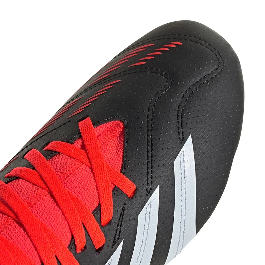 Imagen 6 de 8 de Botines adidas Predator-NEGRO/BLANCO/NARANJA FLUOR
