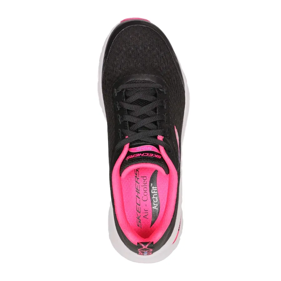 Imagen 2 de 4 de Zapatillas Skechers Arch Fit D Lux-NEGRO/FUCSIA